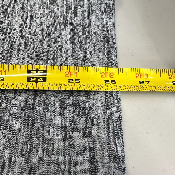 T by Talbots Tunic Top Women’s Sz L Gray Marled Knit 3 Button Back Side Slit Hem - Picture 10 of 12